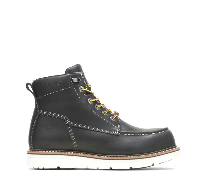 Bottes de Travail Wolverine I-90 DuraShocks Moc-Toe CarbonMAX 6" Homme - Noir/Blanche (FRB653127)